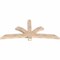 Ekena Millwork Davenport Smooth Timber Gable Bracket, Douglas Fir, 84"W x 38"H x 3 1/2"D x 5 1/2"F, 11/12 Pitch GBW084X38X0406DAV00SDF - alternate 2